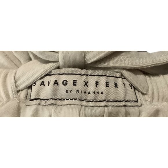 Savage X Fenty Wide Leg Lounge Pants Neutral Soft Modal Blend Woman Medium 8-10 - Picture 5 of 7